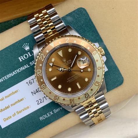 rolex gmt oro occhio di tigre 16758|Rolex Gmt master 2 16758 occhio di tigre .